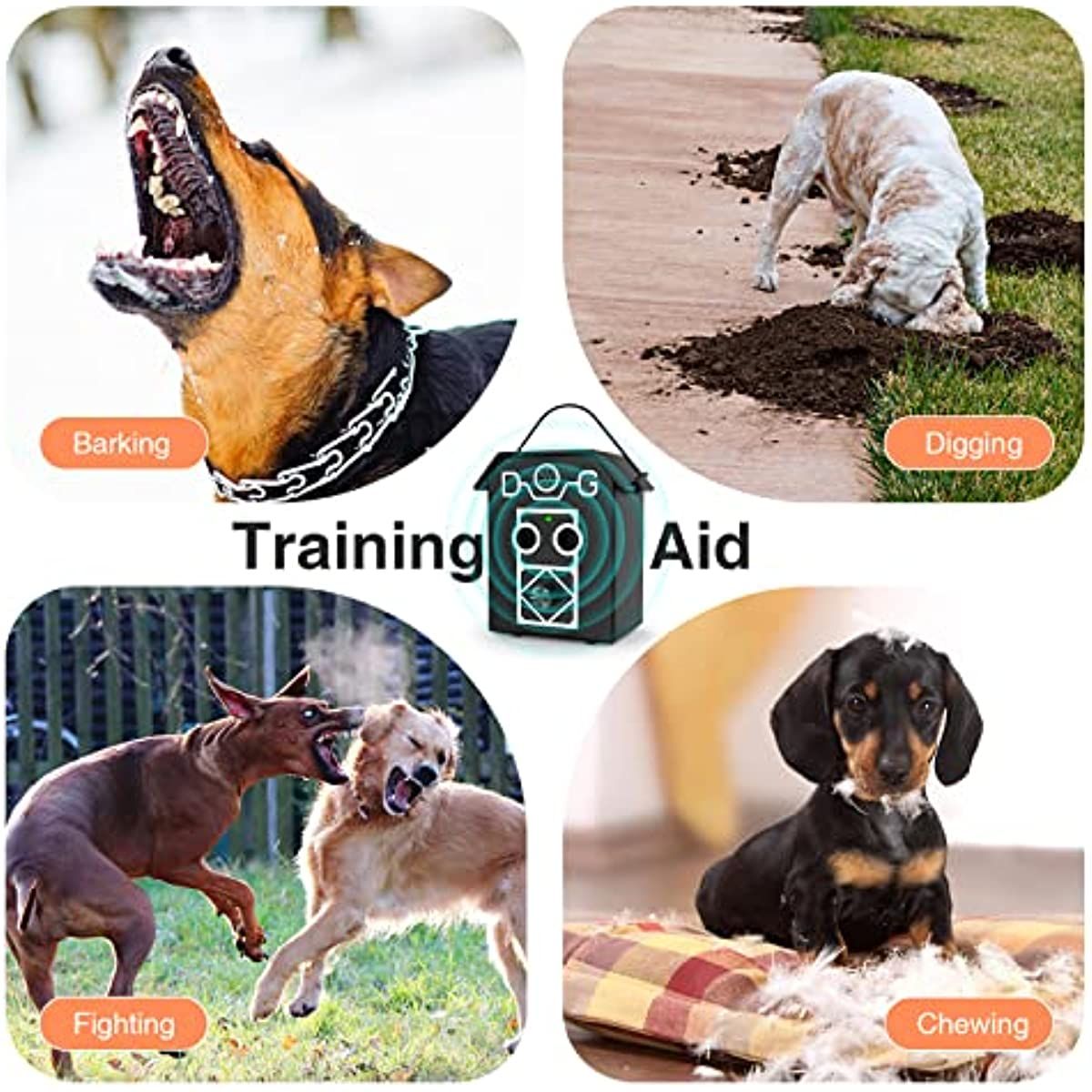 Anti Barking Device; 55Ft Auto Dog Barking Control Devices; 3 Sensitivities; Ultrasonic Stop Dog Barking Device Pet Gentle Anti Dogs Barkin Indoor Outdoor