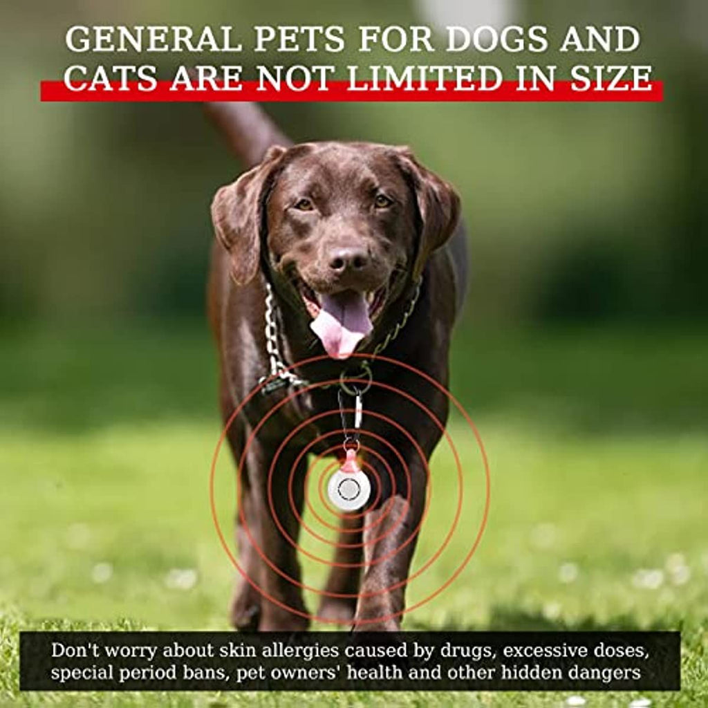 Ultrasonic; Natural; Chemical-Free Tick and Flea Repeller - Flea and Tick Treatment for Dogs; 2 pack; Ultrasonic Flea and Tick Repeller for Dogs and Cats