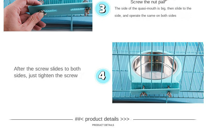 Stainless steel pet bowl hanging bowl tableware overturn proof dog bowl dog bowl cat bowl feeder