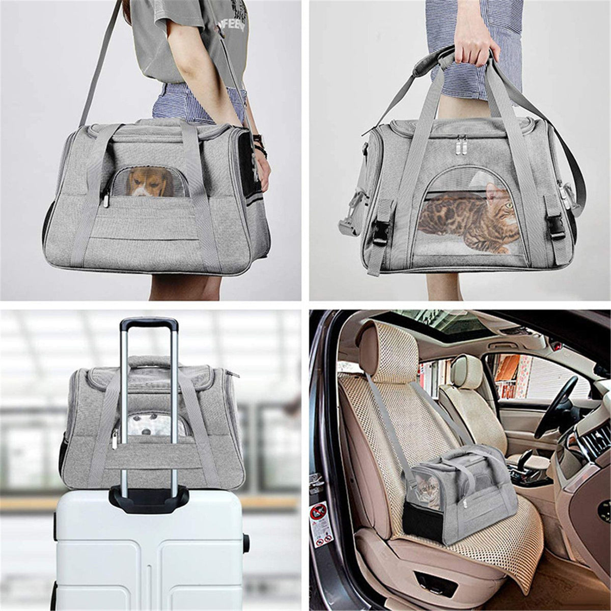 Pet Carrier Airline Approved Pet Carrier Puppy Dog Carriers for Small Dogs; Cat Carriers for Medium Cats Small Cats; Small Pet Carrier Small Dog Carrier Airline Approved Cat Travel Carrier