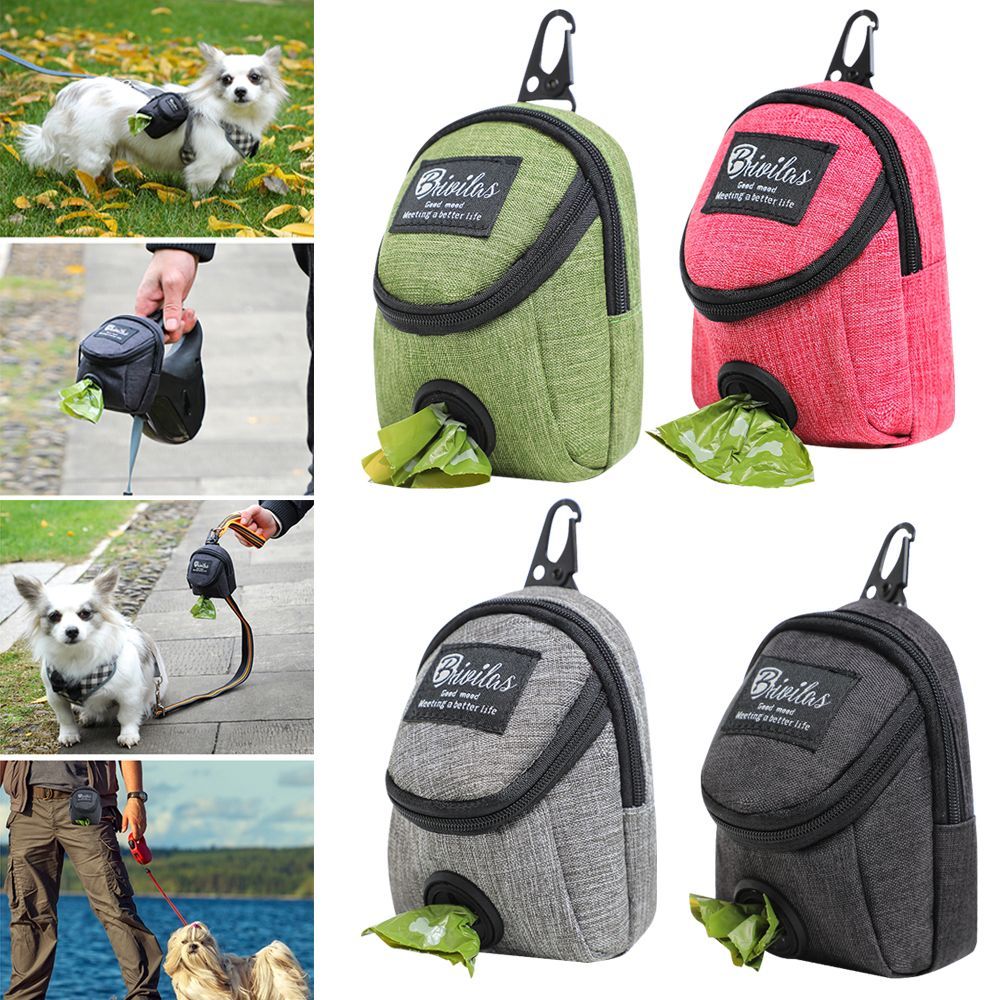 Pet Dog Treat Pouch Portable Multifunction Training Bag & Poop Bag Dispenser