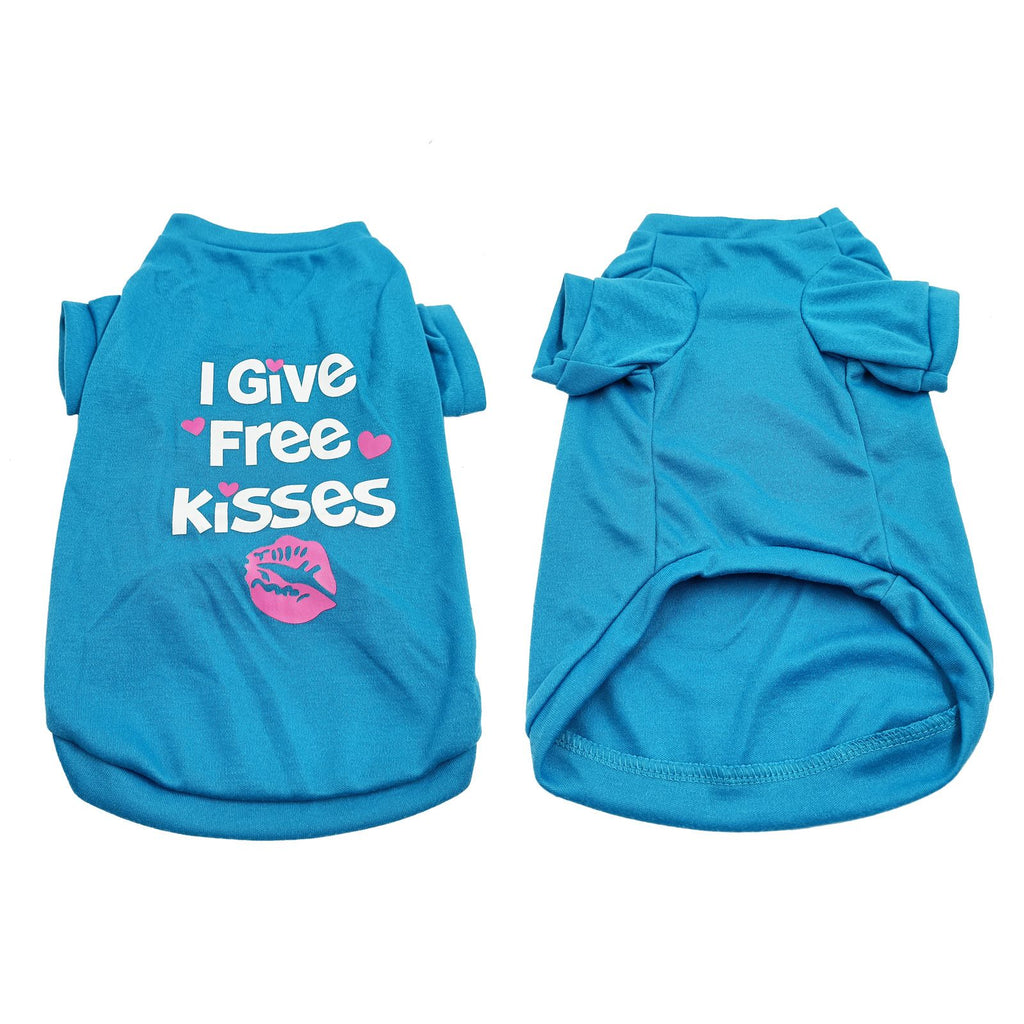 Summer English Print Pet Cotton Tank Top T-shirt for Cats and Dogs