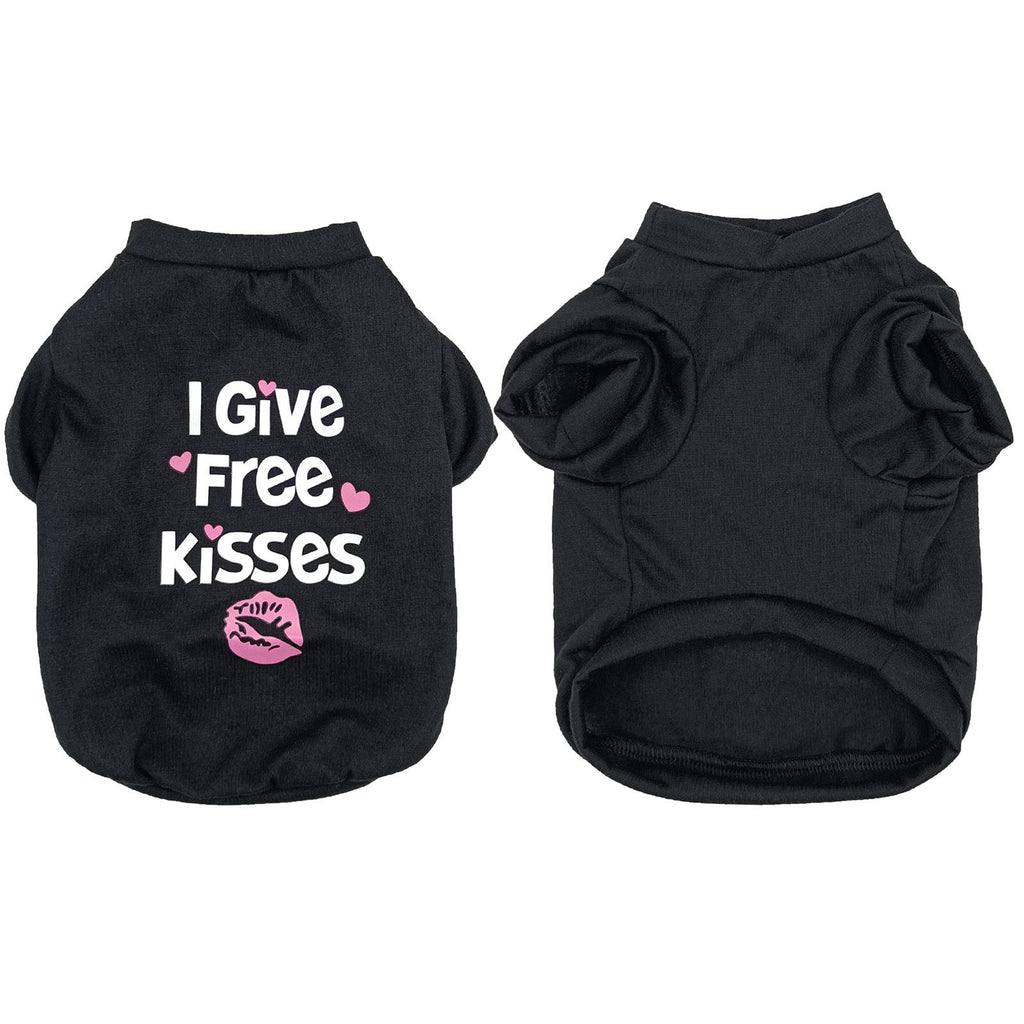 Summer English Print Pet Cotton Tank Top T-shirt for Cats and Dogs