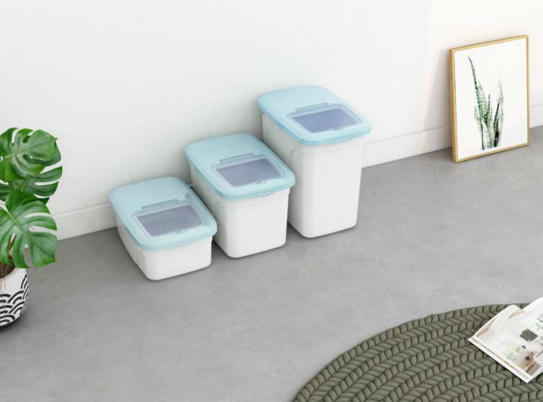 Airtight Pet Food Storage Barrel, Dog Food Treats Snack Container Storage, Grain Sealed Storage Tank Cat Food Storage Box Sealed Moisture-Proof Bucket