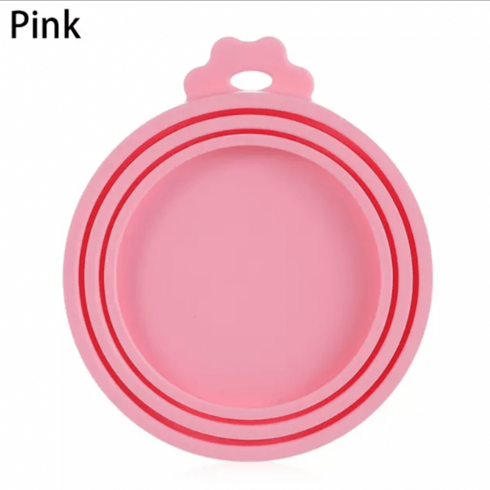 Pet Food Can Covers; Universal Safe Silicone Dog & Cat Food Can Lids; pack of 2