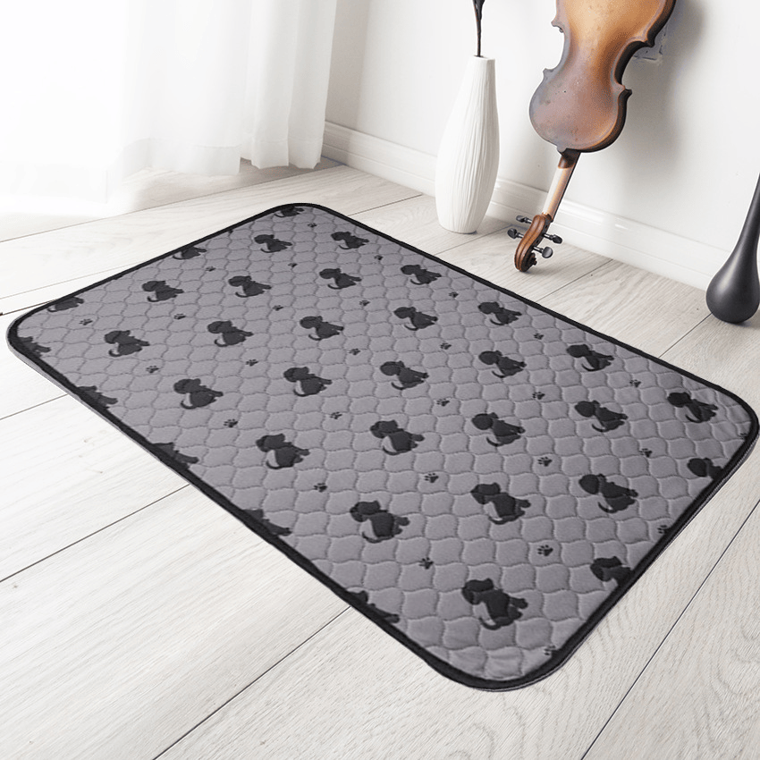 Washable Dog Pee Pads with Free Grooming Gloves; Non Slip Dog Mats with Great Urine Absorption; Reusable Puppy Pee Pads for Whelping; Potty; Training; Playpen