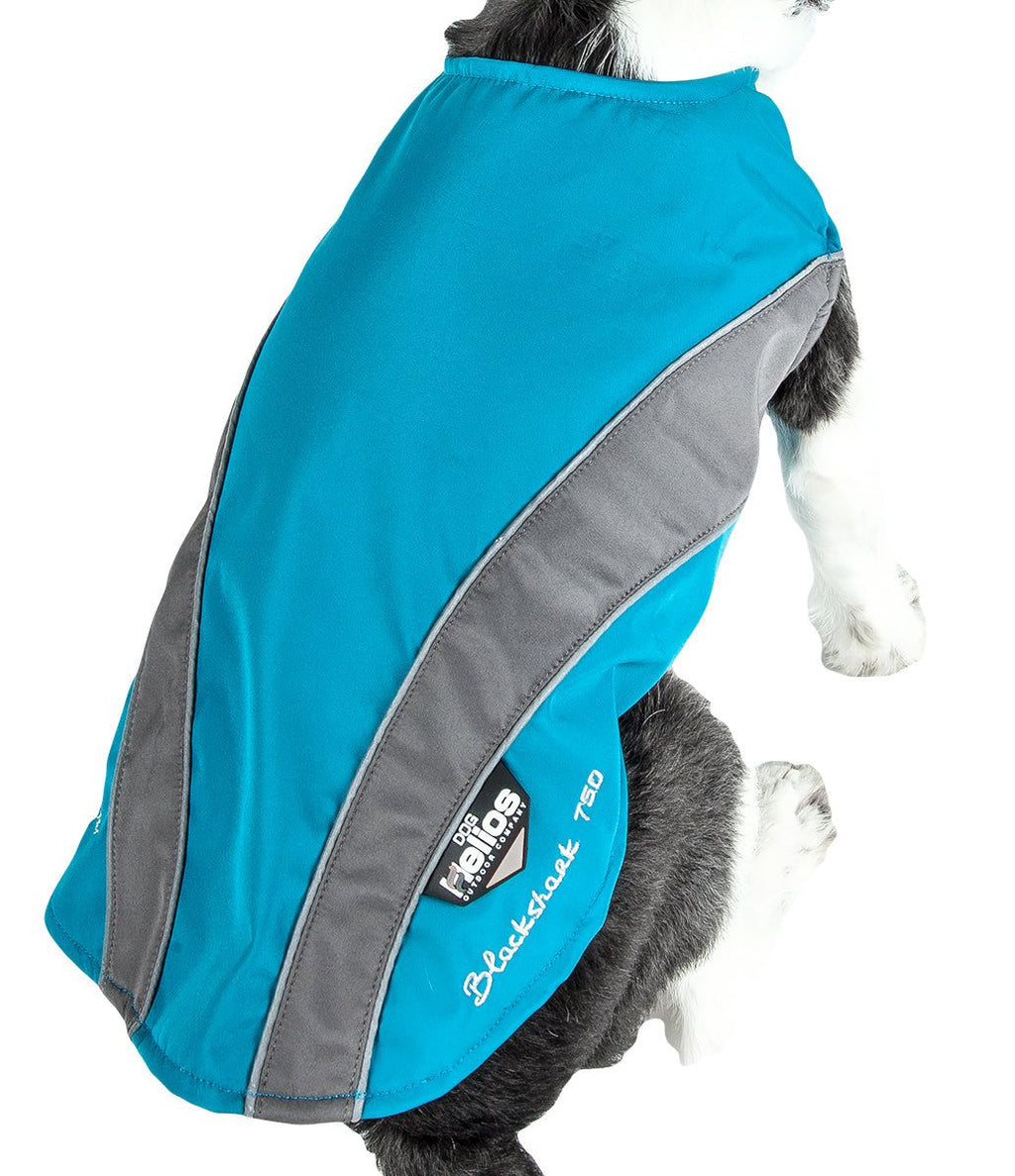 Helios Octane Softshell Neoprene Satin Reflective Dog Jacket w/ Blackshark technology