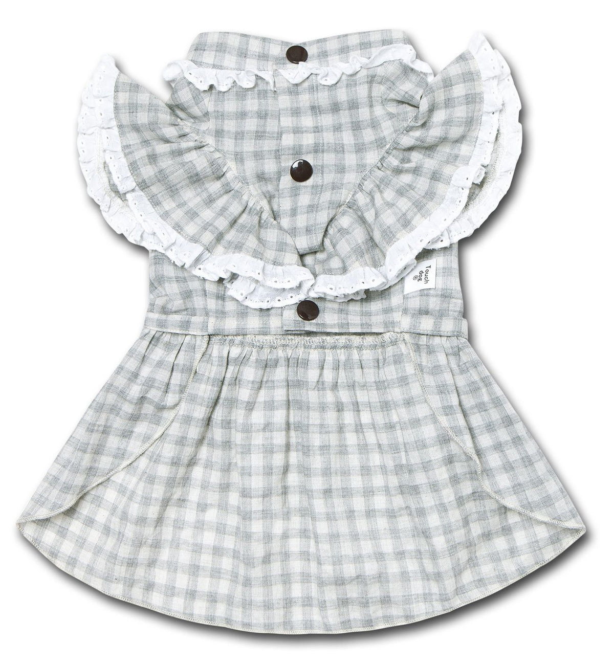 Touchdog 'I love Poochi' Classical Fashion Plaid Dog Dress