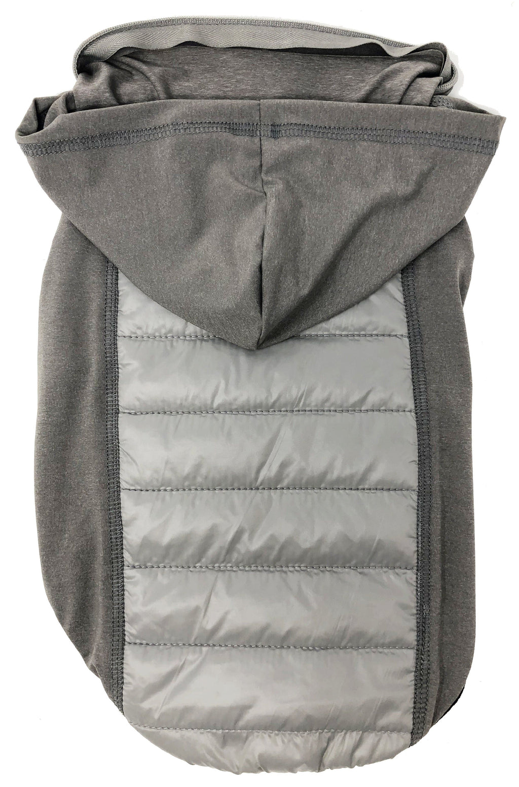 Pet Life 'Apex' Lightweight Hybrid 4-Season Stretch and Quick-Dry Dog Coat w/ Pop out Hood