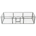 Dog Playpen Black Powder-Coated Steel
