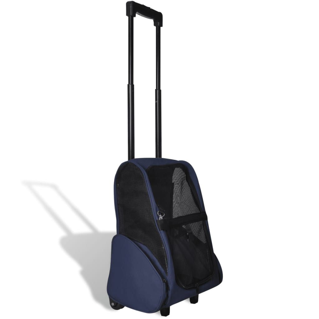 Pet Carrier Blue Polyester