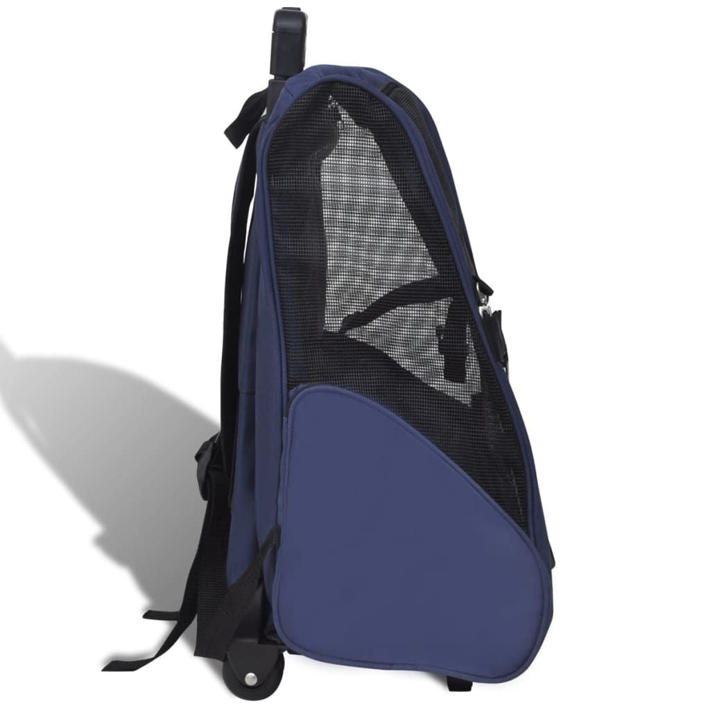 Pet Carrier Blue Polyester