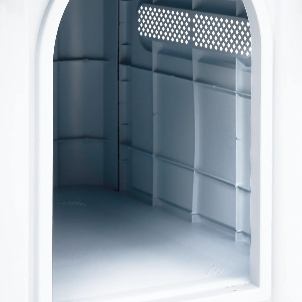 Dog House Blue and White Polypropylene Small Durable Dog House