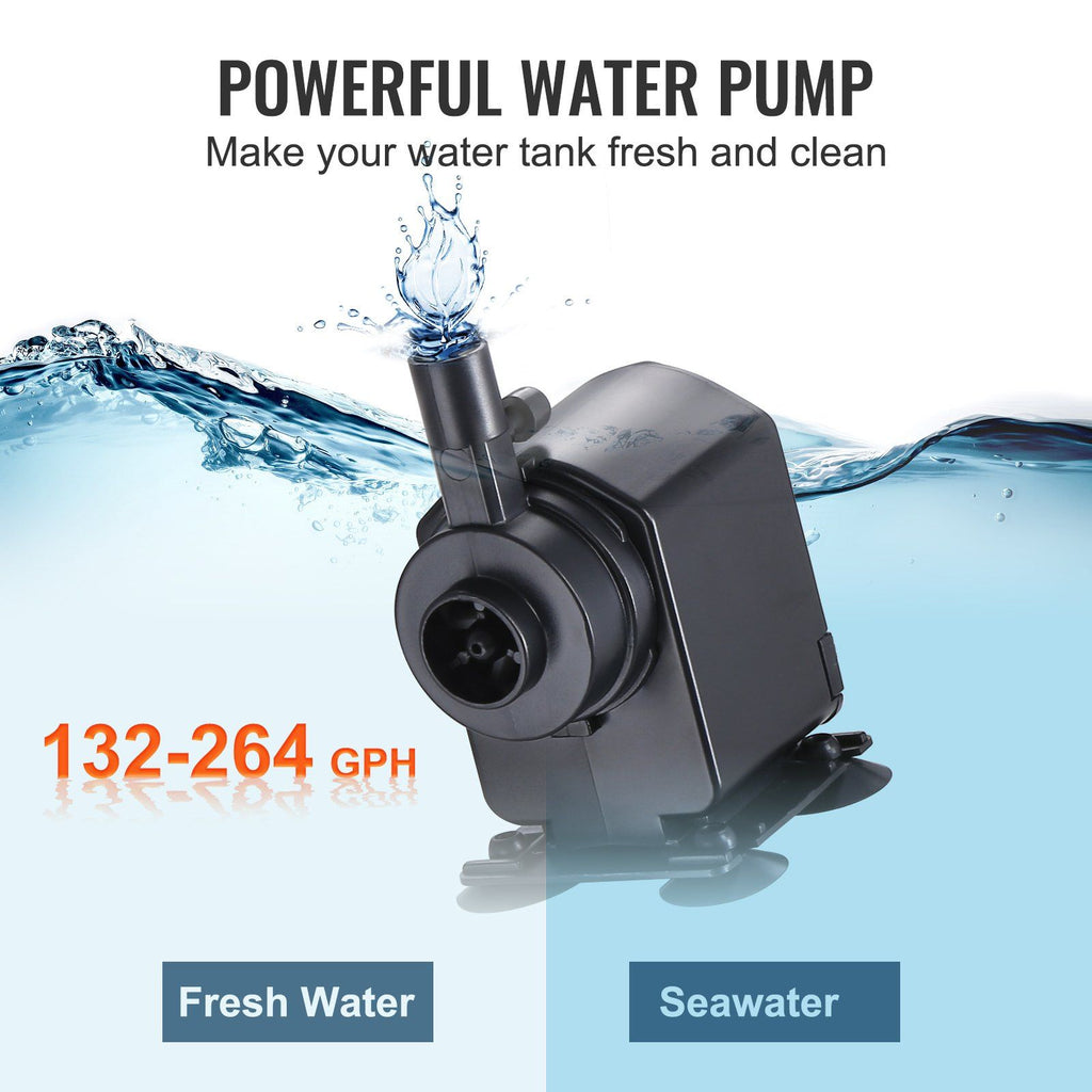 Aquarium Chiller, 52 Gal 196 L, 1/10 HP Hydroponic Water Chiller, Quiet Refrigeration Compressor for Seawater and Fresh Water, Fish Tank Cooling System with Pump/Hose, for Jellyfish, Coral Reef