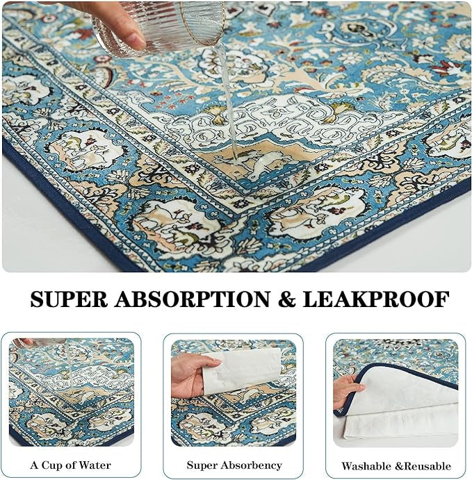 Qeils Washable Pee Pads for Dogs, 2 Pack Reusable Puppy Pads 36"x41" Super Absorbent Leakproof Dog Training Pads, Non-Slip Potty Pads for Floor, Crate, Couch, Whelping Pads Litter Mat Pet Supplies