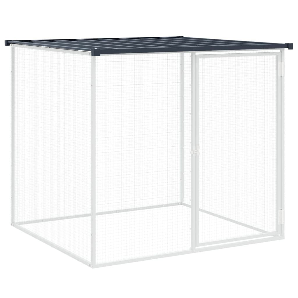 Large Anthracite Chicken Cage Galvanized Steel Durable Animal House
