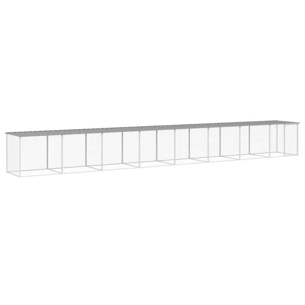 Chicken Cage Light Grey Galvanized Steel Durable Chicken Cage