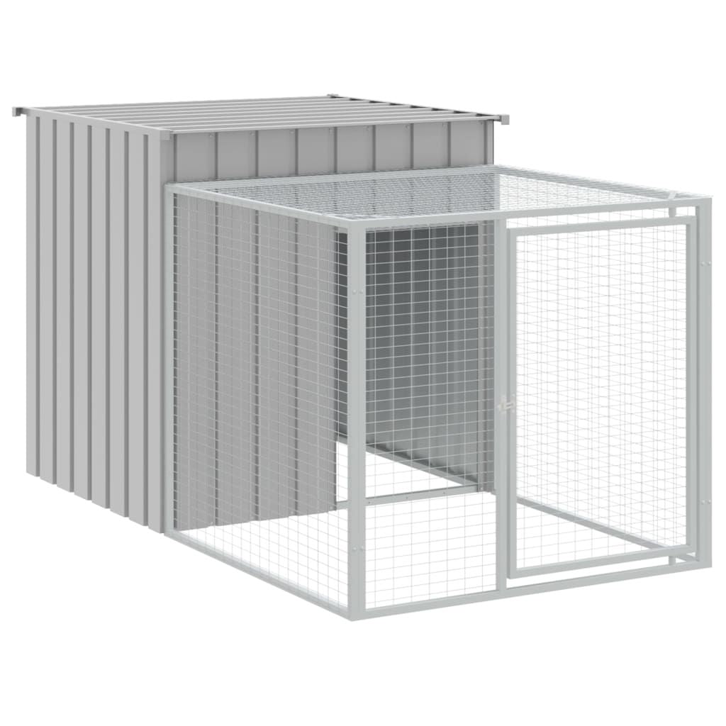 Chicken Cage Light Grey Galvanized Steel Durable
