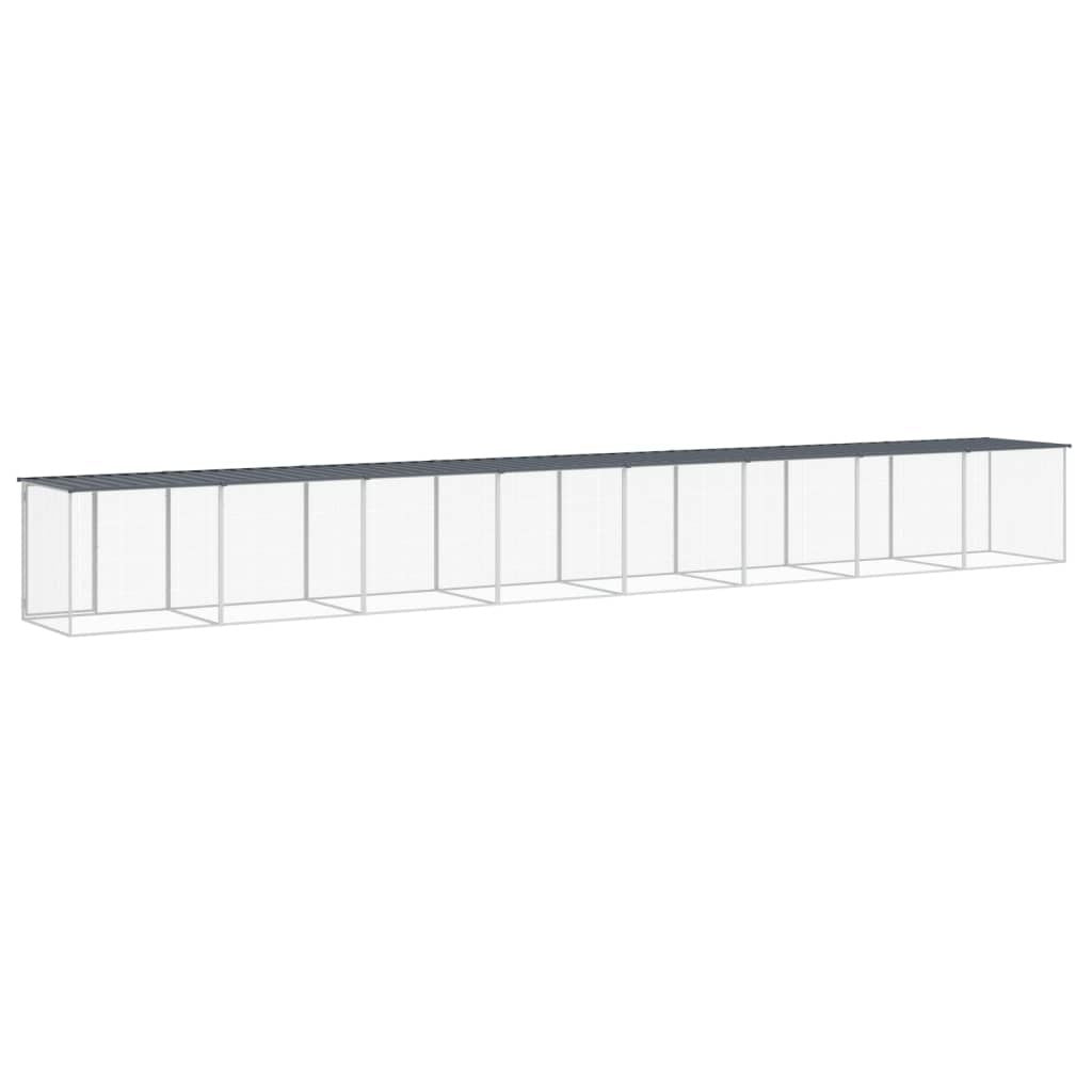 Chicken Cage Anthracite Galvanized Steel Large Durable