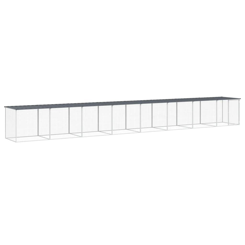 Chicken Cage Anthracite Galvanized Steel Large Durable