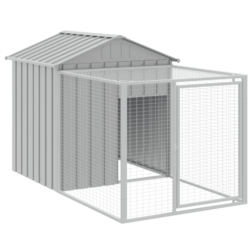 Chicken Cage Light Grey Galvanized Steel Durable