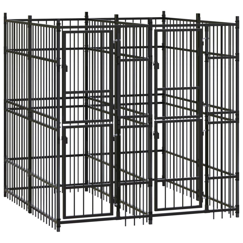 Dog Kennel Powder-coated Steel Durable