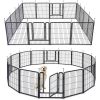 Dog Playpens 8/16 Panels Dog Pen Outdoor Dog Fence Exercise Pen 40 inch Height Pet Play Yard Gate with Doors