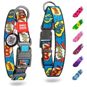 Nylon Dog Collar Adjustable for Large Dogs Small Medium Dogs Breakaway Collars for Boy Girl Dog with Durable Plastic Buckle  9-16 inch Neck x 4/5 inch