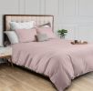 Pink Duvet Cover King Size Microfiber Duvet Cover with Zipper Duvet Cover Set of 1 Down Comforter Cover with 2 Pillow Shams Luxury Comforter Cover Kin