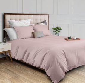 Pink Duvet Cover King Size Microfiber Duvet Cover with Zipper Duvet Cover Set of 1 Down Comforter Cover with 2 Pillow Shams Luxury Comforter Cover Kin