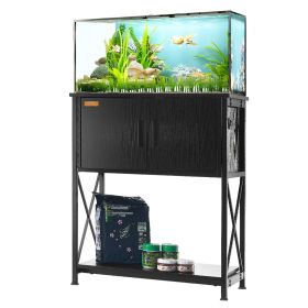 VEVOR Aquarium Stand, 20 Gallon Fish Tank Stand, 25.6 x 16.5 x 31.9 in Steel and MDF Turtle Tank Stand, 167.6 lbs Load Capacity