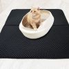 Waterproof Pet Cat Litter Mat Double-Layer Litter Cat Bed Pads Trapping Pets Litter Box Mat For Cats House Clean Mat Pet Supply