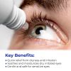 Eye Drops for Dry Eyes Gentle Therapy for Irritated Dry Itchy Sensitive Eyes Redness Relief Moisturizing Eye Drops Preservative Free Lubricating Eye D