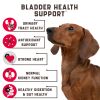 180 Cranberry Chews Dog Cranberry Supplement Natural Aid for Urinary Tract Bladder Kidney Health Immune Support for Dogs of All Ages and Breeds Duck F