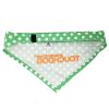 Touchdog 'Bad-to-the-Bone' Polka Patterned Fashionable Velcro Bandana